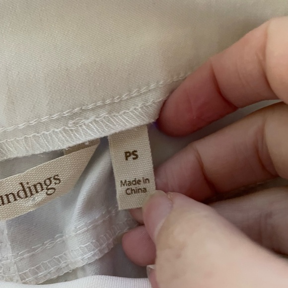 Soft Surroundings 37851 Womens Capri Pants White Stretch Nylon Pull On Size SP - Picture 5 of 8